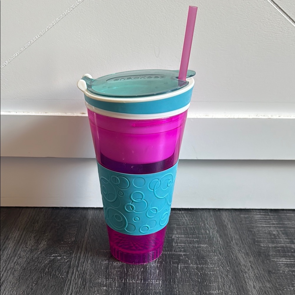 Contigo Pink and Blue Travel Tumbler